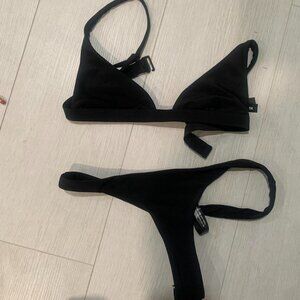 Ark swimwear black bikini set.